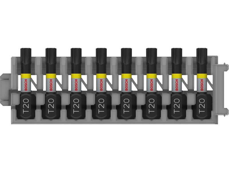 8-delni komplet vijačnih nastavkov Bosch PRO Torx Impact, T20, 25mm, 2608522380